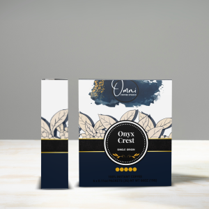 Onyx Crest from the Bold & Dramatic specialty coffee collection by Omni Coffee Studio.