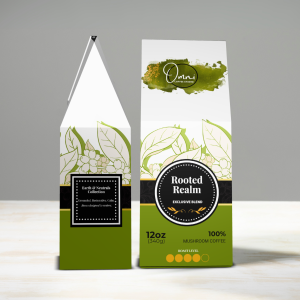Rooted Realm from the Earth & Neutrals specialty coffee collection by Omni Coffee Studio.